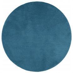 Tapis OVIEDO à poils courts turquoise Ø 120 cm