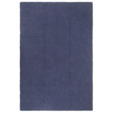 Tapis rectangulaire Bleu marine 120x180 cm Coton