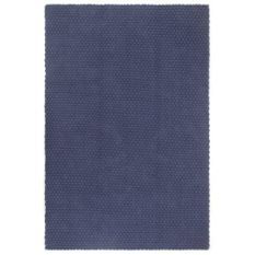 Tapis rectangulaire Bleu marine 160x230 cm Coton