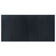 Tapis rectangulaire gris 100x200 cm bambou