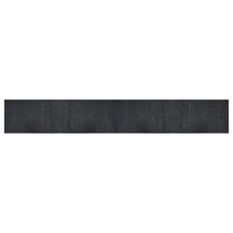 Tapis rectangulaire gris 60x400 cm bambou