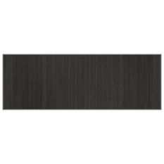 Tapis rectangulaire gris 70x200 cm bambou