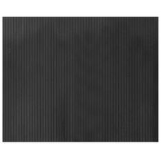 Tapis rectangulaire gris 80x100 cm bambou