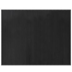 Tapis rectangulaire gris 80x100 cm bambou