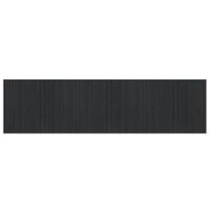 Tapis rectangulaire gris 80x300 cm bambou
