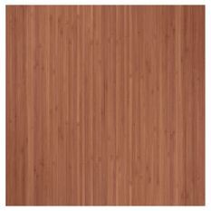 Tapis rectangulaire marron 100x100 cm bambou