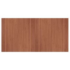 Tapis rectangulaire marron 100x200 cm bambou
