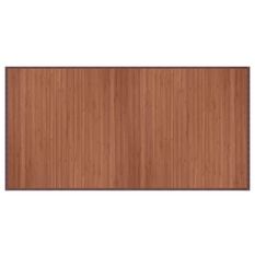 Tapis rectangulaire marron 100x200 cm bambou