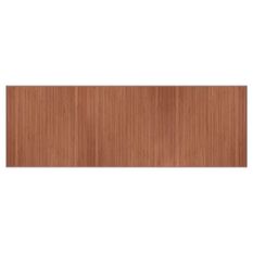 Tapis rectangulaire marron 100x300 cm bambou
