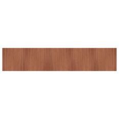 Tapis rectangulaire marron 100x500 cm bambou