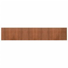 Tapis rectangulaire marron 60x300 cm bambou