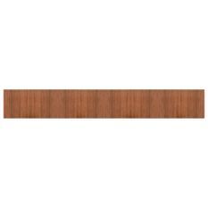 Tapis rectangulaire marron 60x400 cm bambou