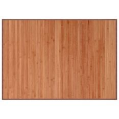 Tapis rectangulaire marron 70x100 cm bambou