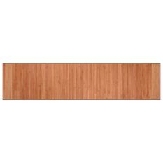 Tapis rectangulaire marron 70x300 cm bambou