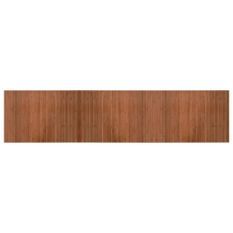 Tapis rectangulaire marron 70x300 cm bambou