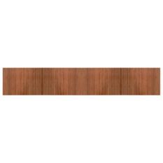 Tapis rectangulaire marron 70x400 cm bambou