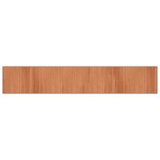 Tapis rectangulaire marron 70x400 cm bambou