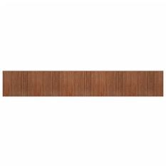 Tapis rectangulaire marron 80x1000 cm bambou