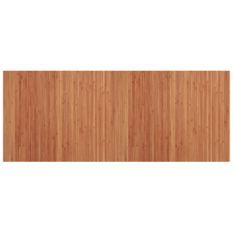 Tapis rectangulaire marron 80x200 cm bambou