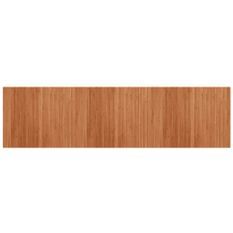 Tapis rectangulaire marron 80x300 cm bambou