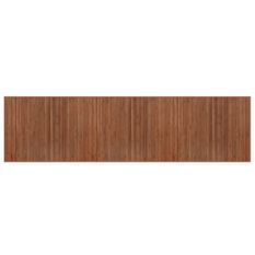 Tapis rectangulaire marron 80x300 cm bambou