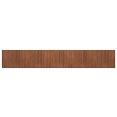 Tapis rectangulaire marron 80x500 cm bambou