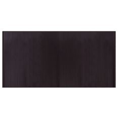 Tapis rectangulaire marron foncé 100x200 cm bambou