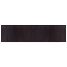 Tapis rectangulaire marron foncé 100x400 cm bambou