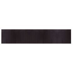 Tapis rectangulaire marron foncé 100x500 cm bambou