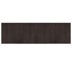 Tapis rectangulaire marron foncé 60x200 cm bambou