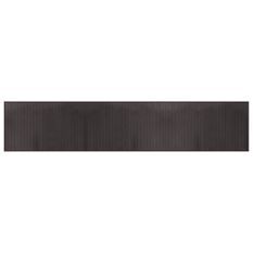 Tapis rectangulaire marron foncé 60x300 cm bambou