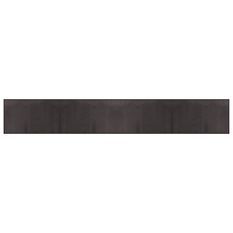 Tapis rectangulaire marron foncé 60x400 cm bambou