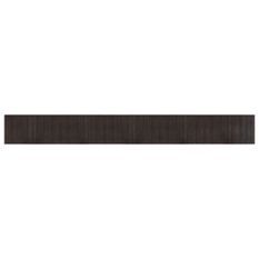 Tapis rectangulaire marron foncé 60x500 cm bambou