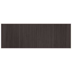 Tapis rectangulaire marron foncé 70x200 cm bambou