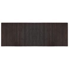 Tapis rectangulaire marron foncé 70x200 cm bambou