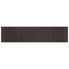 Tapis rectangulaire marron foncé 70x300 cm bambou