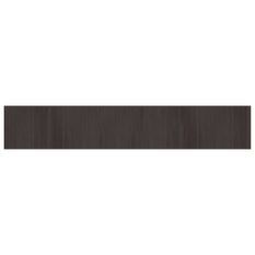 Tapis rectangulaire marron foncé 70x400 cm bambou