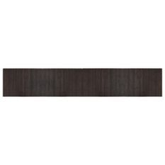 Tapis rectangulaire marron foncé 70x400 cm bambou