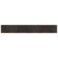 Tapis rectangulaire marron foncé 70x500 cm bambou