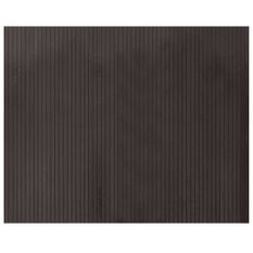 Tapis rectangulaire marron foncé 80x100 cm bambou