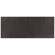 Tapis rectangulaire marron foncé 80x200 cm bambou