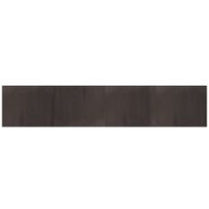 Tapis rectangulaire marron foncé 80x400 cm bambou