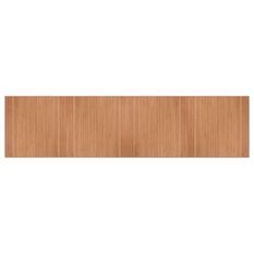 Tapis rectangulaire naturel 100x400 cm bambou