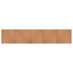 Tapis rectangulaire naturel 100x500 cm bambou