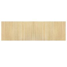 Tapis rectangulaire naturel clair 60x200 cm bambou