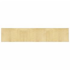 Tapis rectangulaire naturel clair 60x300 cm bambou