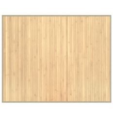 Tapis rectangulaire naturel clair 80x100 cm bambou