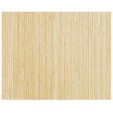 Tapis rectangulaire naturel clair 80x100 cm bambou