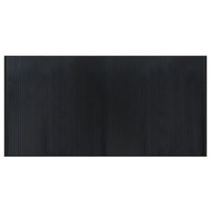 Tapis rectangulaire noir 100x200 cm bambou