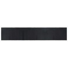 Tapis rectangulaire noir 60x300 cm bambou